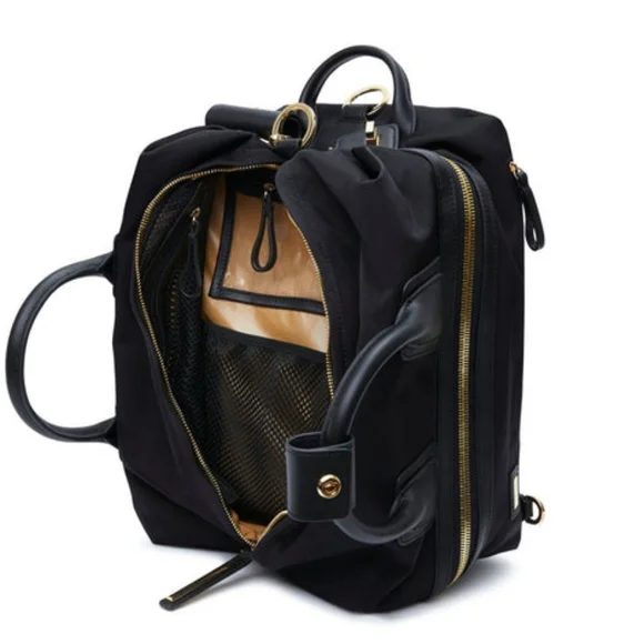 Caraa Black Backpack with Gold Accents - Picture 4 of 16